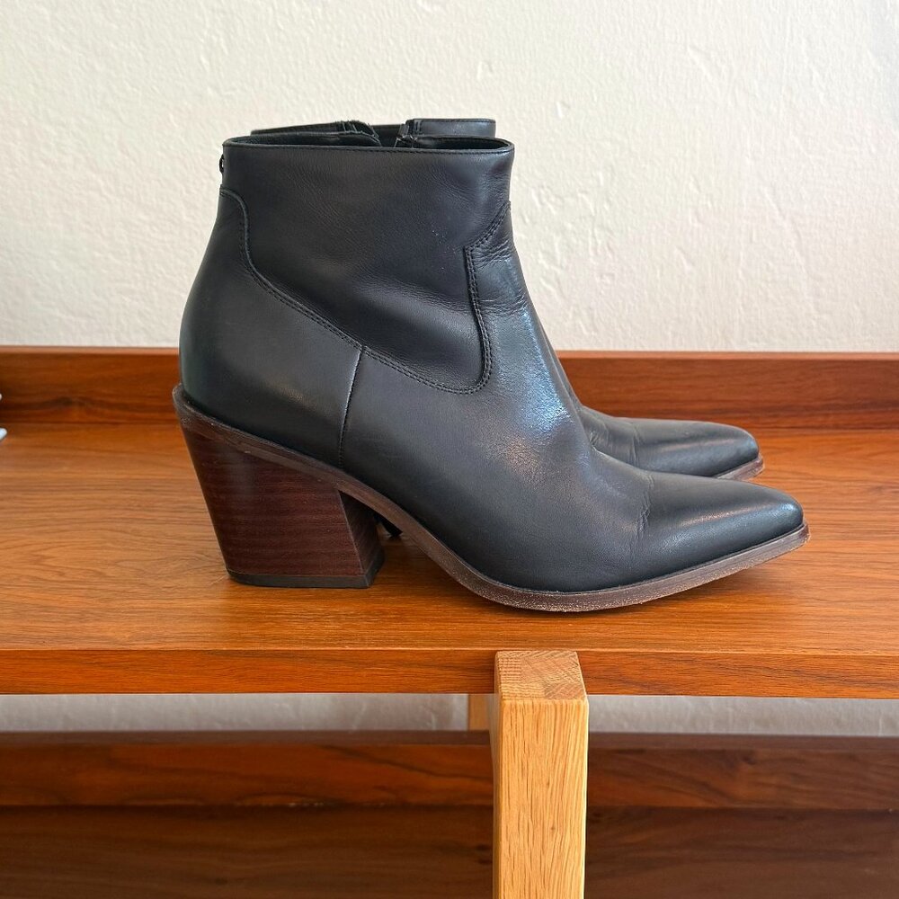 Rag & Bone Black Leather Ankle Boots